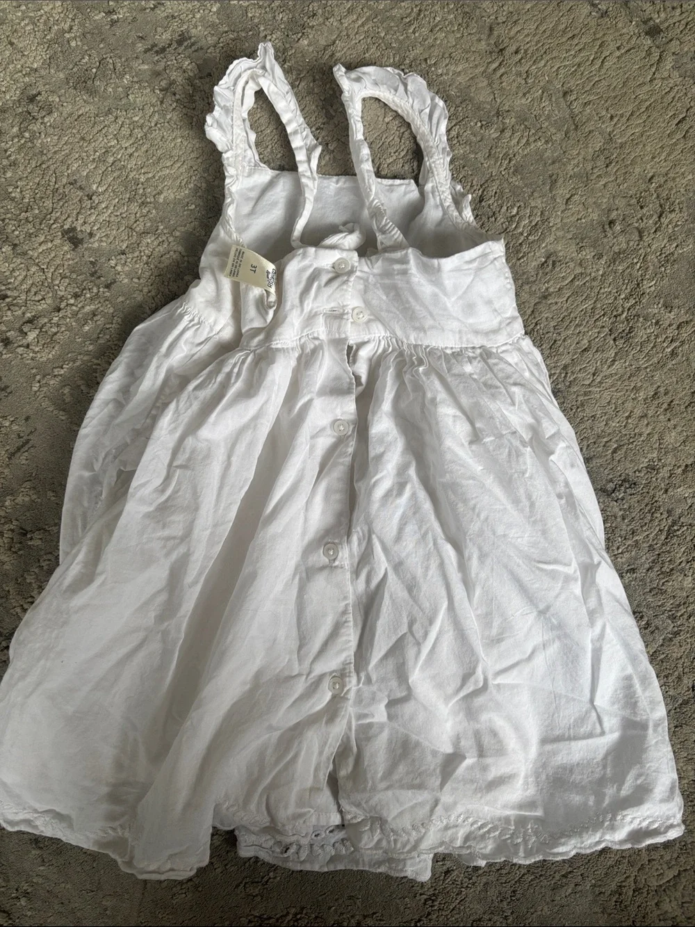 OshKosh B'gosh White Eyelet Ruffle-Strap Sundress